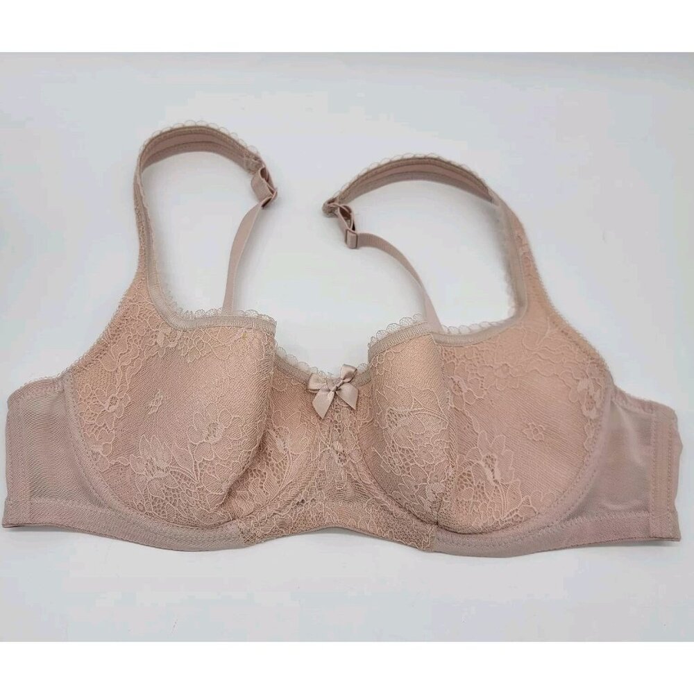 Classic Rosme Bra Padded Underwire‎ Sz UK 36C (36C US) EUC Baby Pink